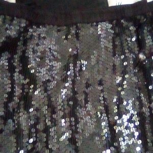 Black Sequined Maternity skirt made by A Pea in the Pod, size P